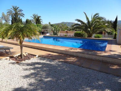 Ferienhaus in Javea an der Costa Blanca Ansicht Haus von Westen