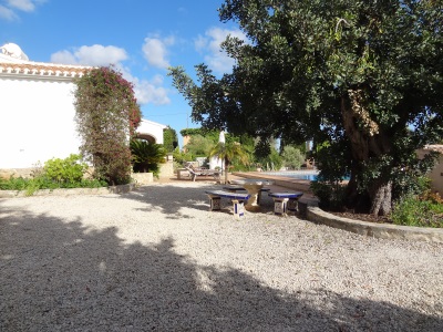 Ferienhaus in Javea an der Costa Blanca Ansicht Haus von Westen