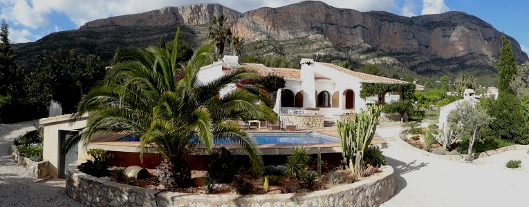 Ferienhaus | Javea | Costa Blanca | Ansicht von Süden